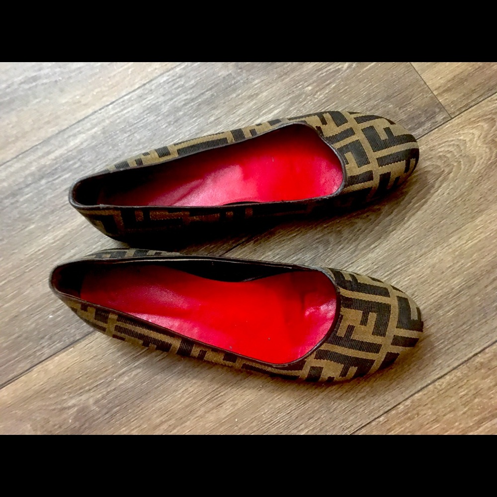 Fendi Zucca Ballerina Flat Size:39